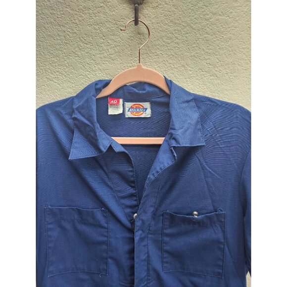 Dickies Vintage 80s Coveralls Work Wear Short Sleeve 40 Short - Picture 3 of 10